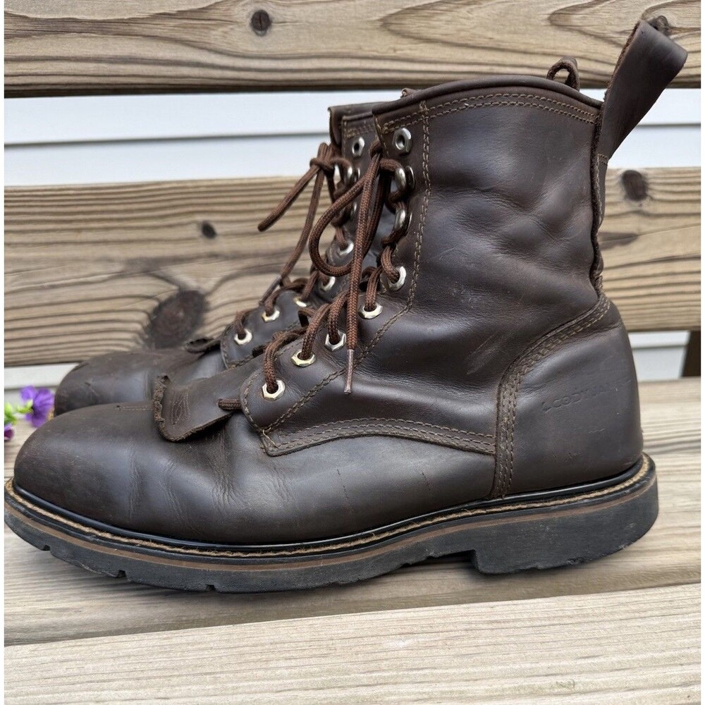 Cody James Kiltie Leather Comp Toe Work Boot Men's Size 12D Square Toe Lace Up - Picture 2 of 9
